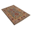 Grey Color Kazak Rug  3' 5" x 5' 1" (ft)- No. W34127