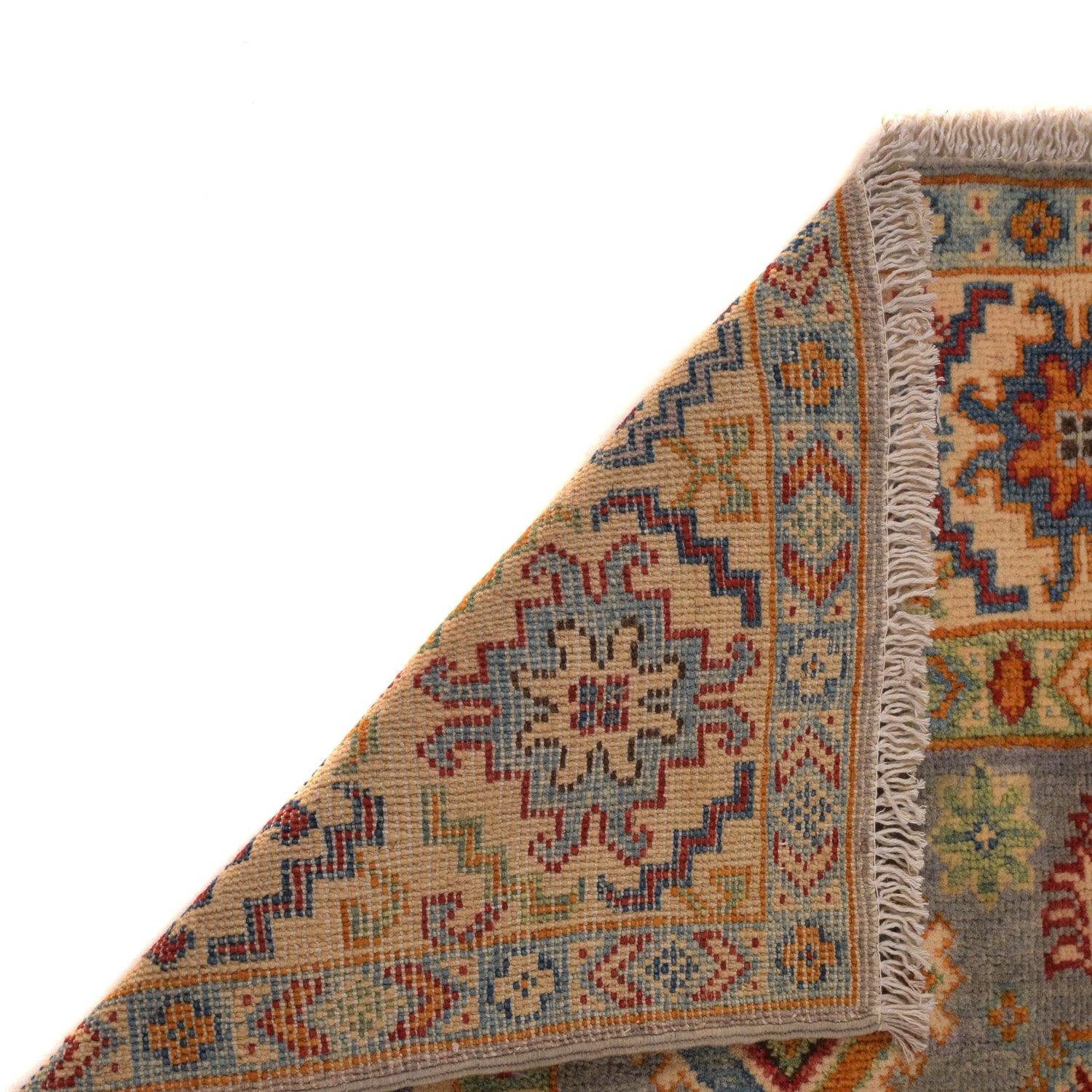 Grey Color Kazak Rug  3' 5" x 5' 1" (ft)- No. W34127