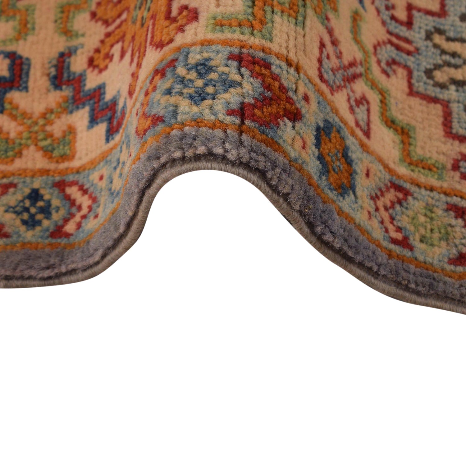 Grey Color Kazak Rug  3' 5" x 5' 1" (ft)- No. W34127