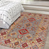 Grey Color Kazak Rug  3' 5" x 5' 1" (ft)- No. W34127