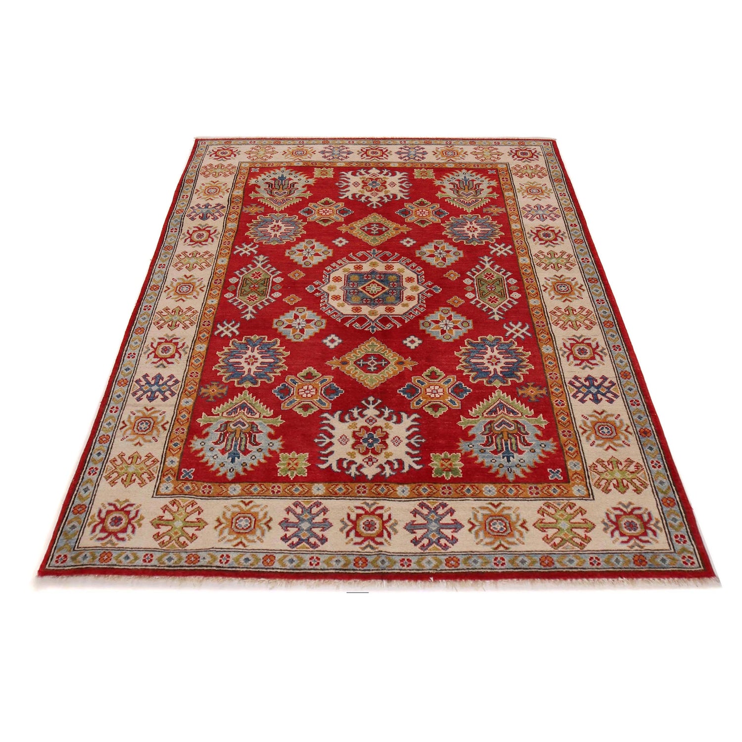 Oriental Kazak Rug 5' 0" x 6' 7" (ft) - No.W34128