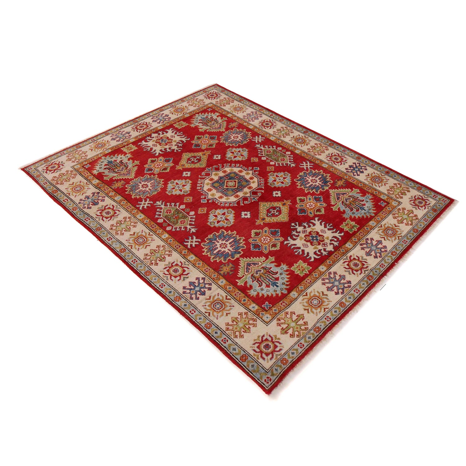 Oriental Kazak Rug 5' 0" x 6' 7" (ft) - No.W34128