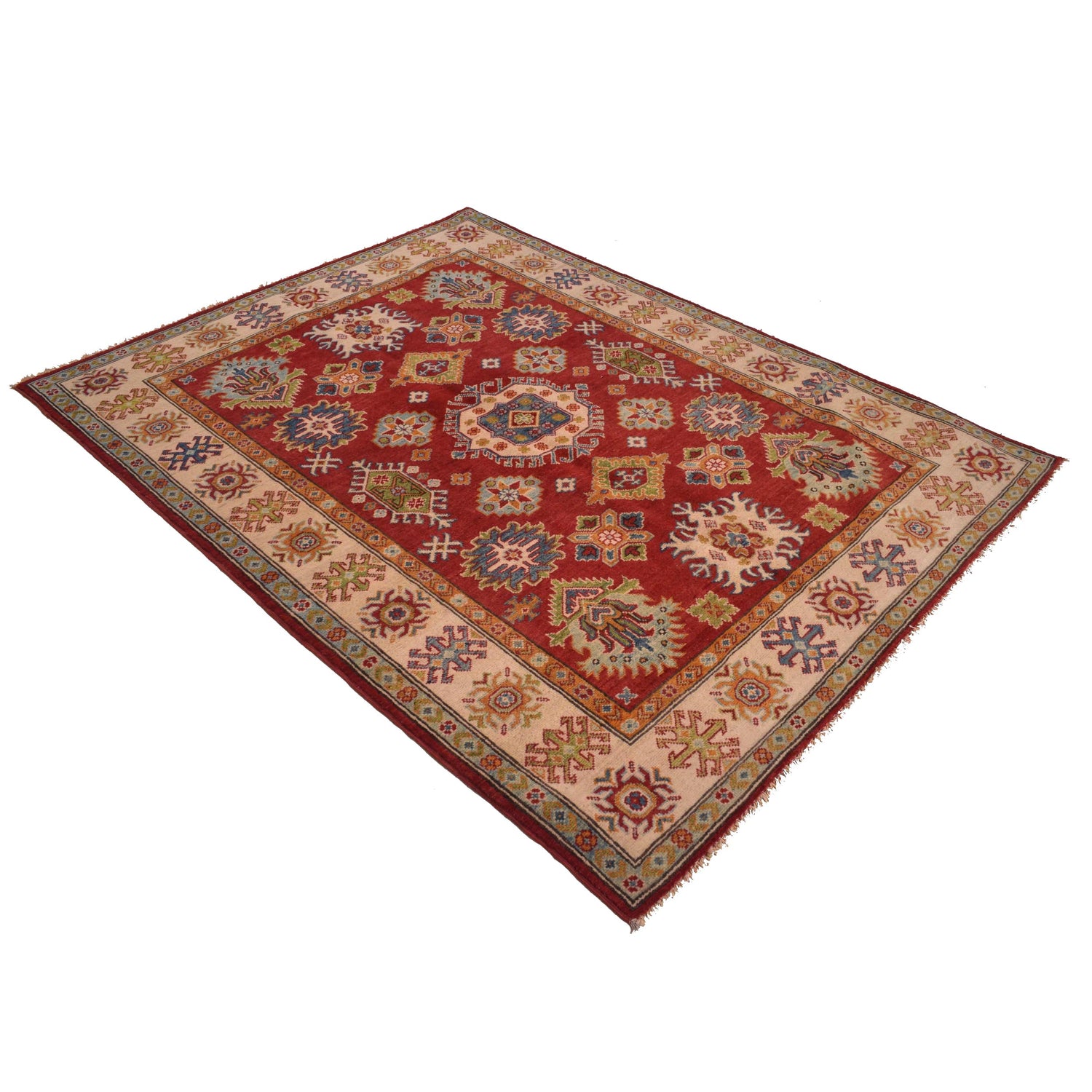Oriental Kazak Rug 5' 0" x 6' 7" (ft) - No.W34128