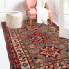 Grey Color Kazak Rug 2' 8 x 4' 1 (ft) - No. W34129