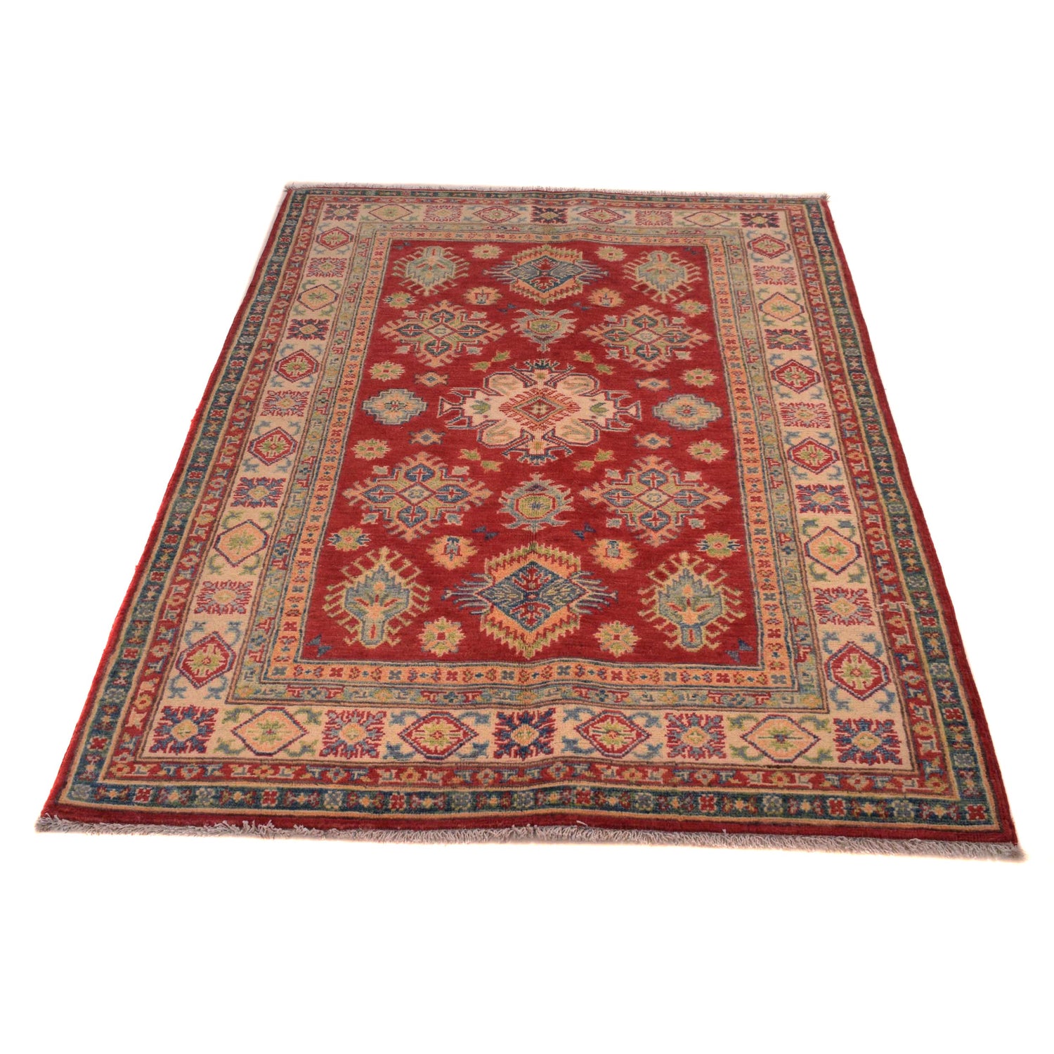 Hand Knotted Kazak Rug 3' 10" x 5' 11" (ft) - No. W34131