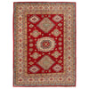 Red Color Kazak Rug 4' 11" x 6' 10" (ft) - No.W34133