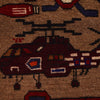 Handmade War Rug 4' 6" x 6' 1" (ft) - No. W34204