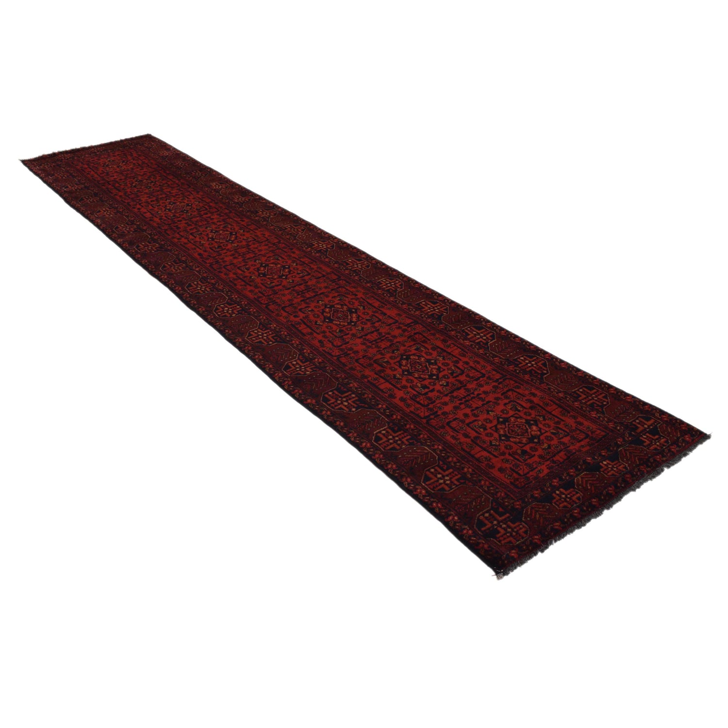 Handmade Khal Mohammadi Runner 2' 6" x 12' 3" (ft) - No. W34367