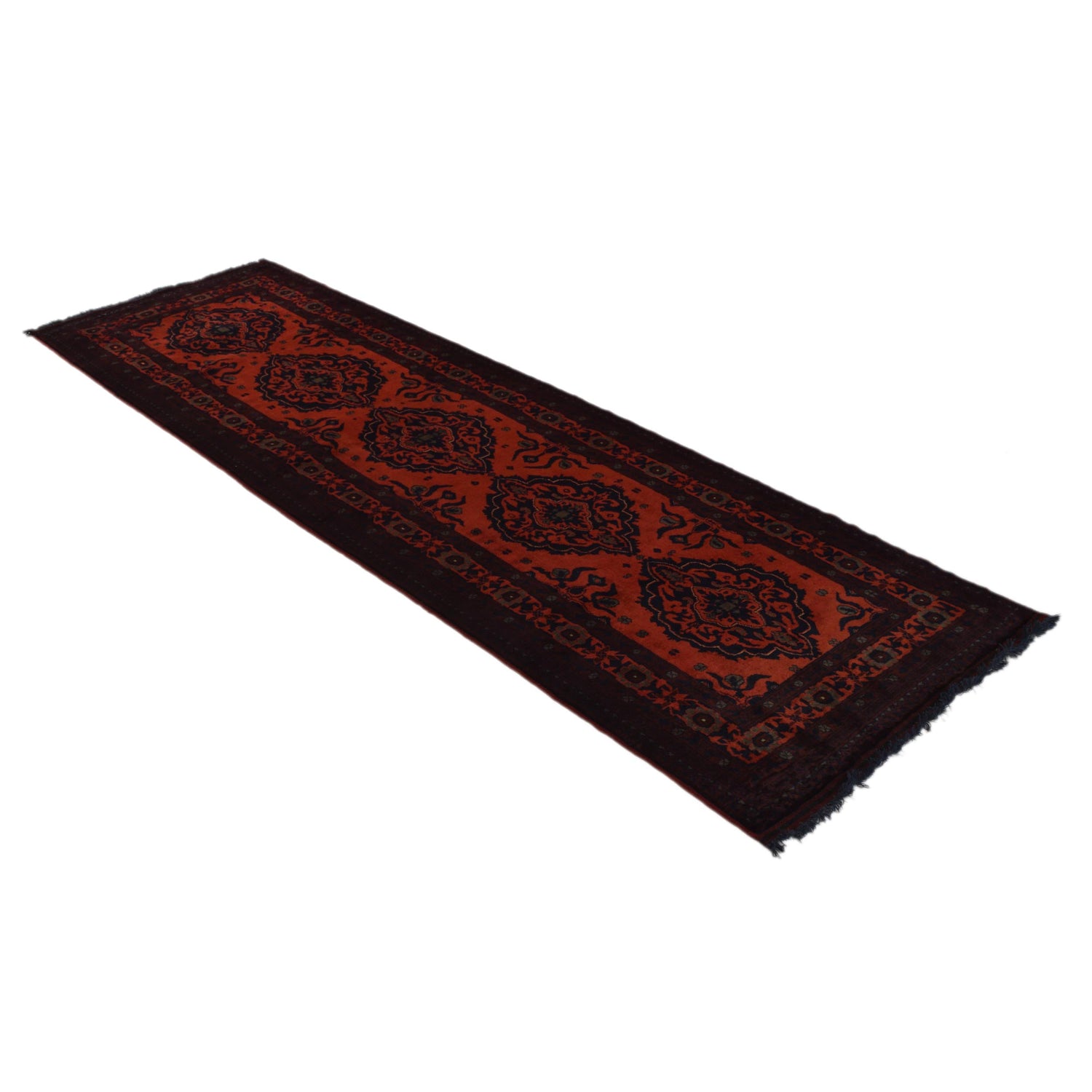 Handmade Khal Mohammadi Runner 2' 7" x 8' 5" (ft) - No. W34370