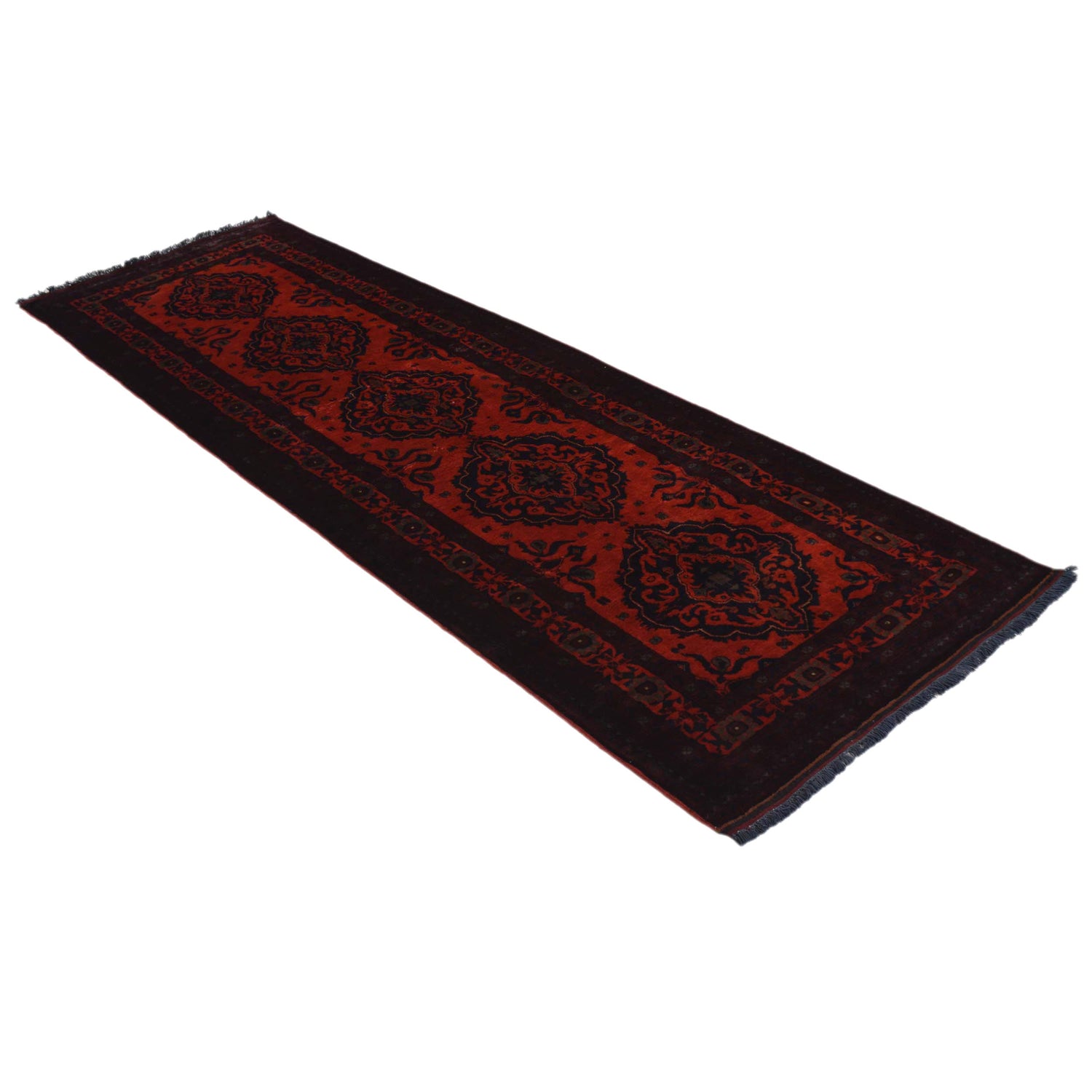 Handmade Khal Mohammadi Runner 2' 7" x 8' 5" (ft) - No. W34370