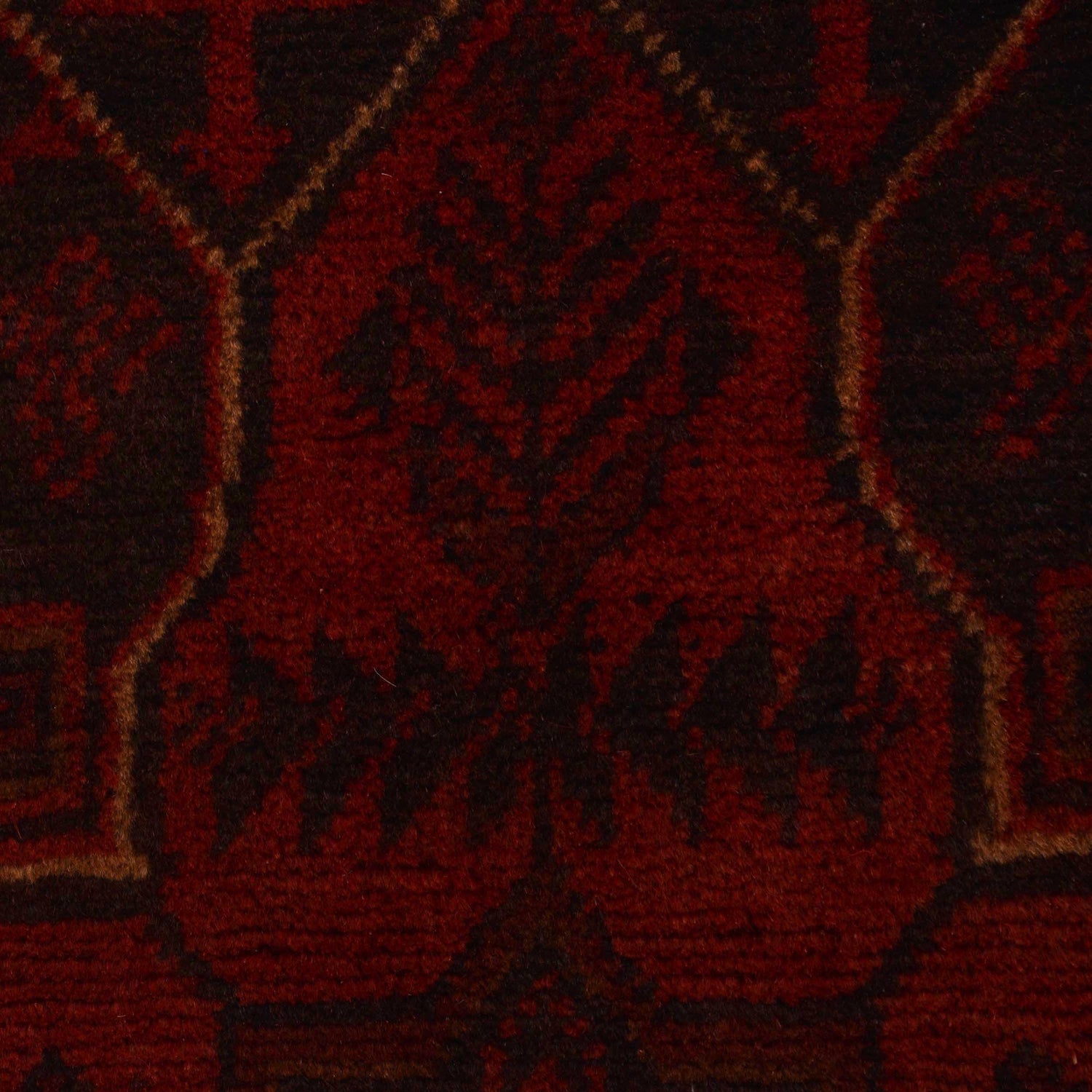 Red Color Khal Mohammadi Runner 2' 7 x 9' 5 (ft) - No. W34371