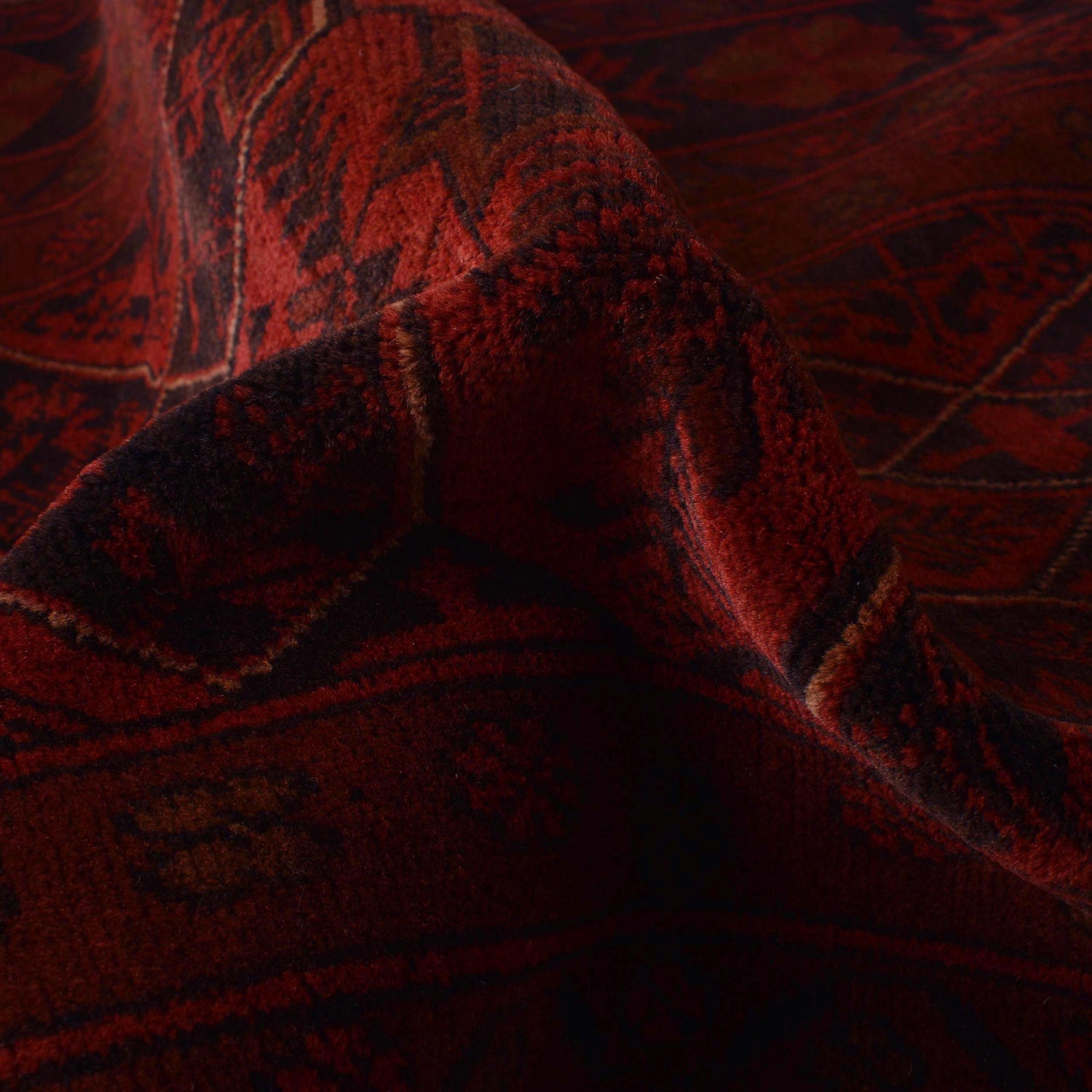 Red Color Khal Mohammadi Runner 2' 7 x 9' 5 (ft) - No. W34371