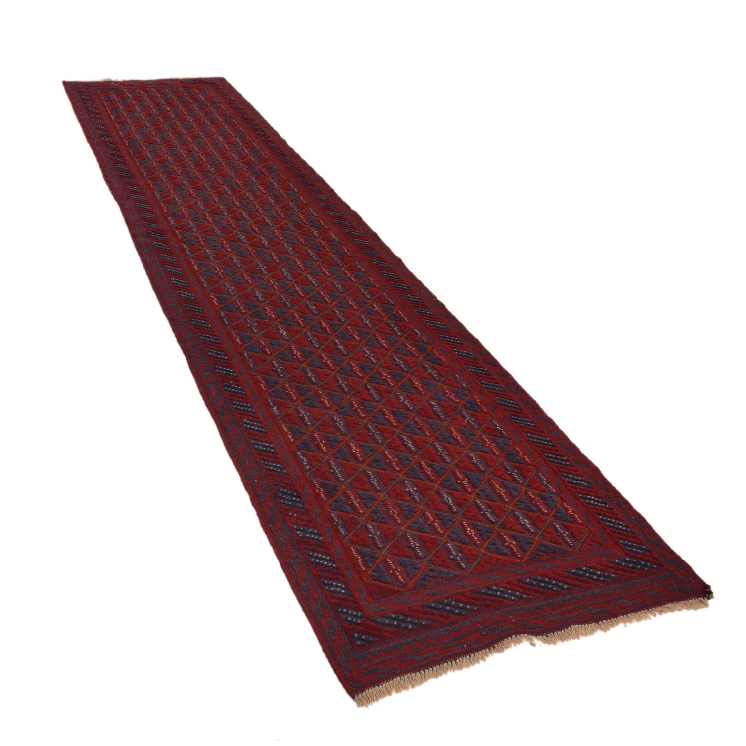 Red Mashwani Long Runner 2' 8 x 12' 0 (ft) - No. W34372