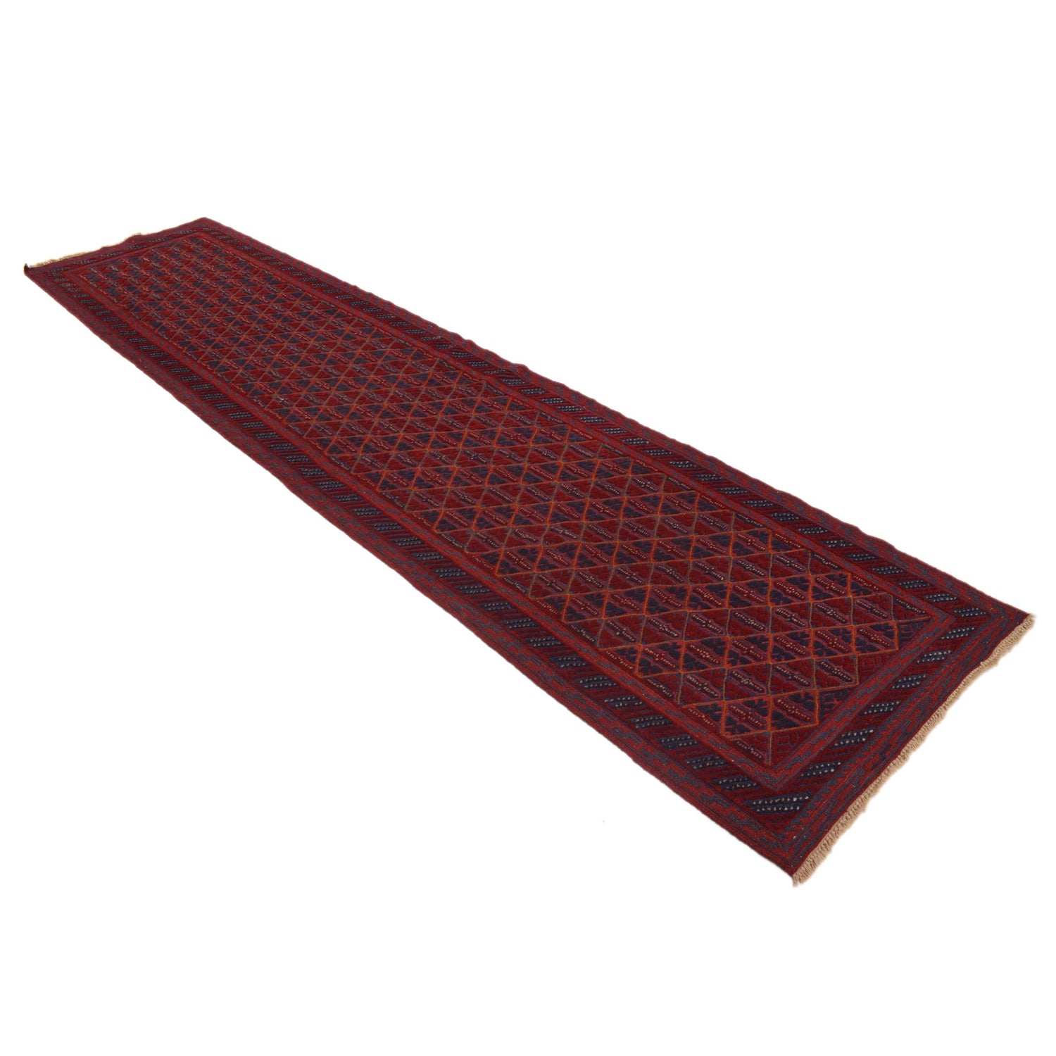 Red Mashwani Long Runner 2' 8 x 12' 0 (ft) - No. W34372