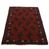 Red Color Baluchi Rug 2' 11" x 4' 5" (ft) - No. W34375