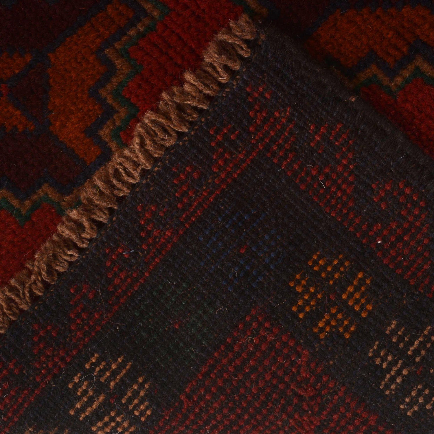 Red Color Baluchi Rug 2' 11" x 4' 5" (ft) - No. W34375