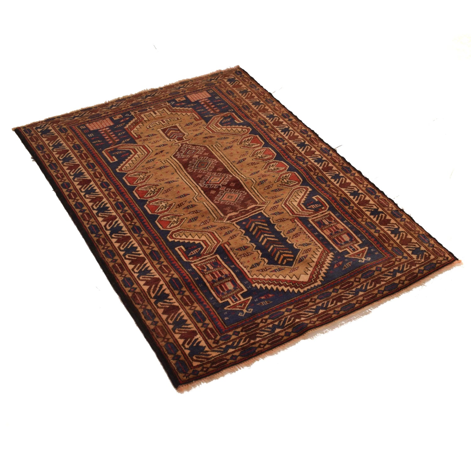 Handmade Baluchi Rug 2' 10" x 3' 10" (ft) - No. W34376