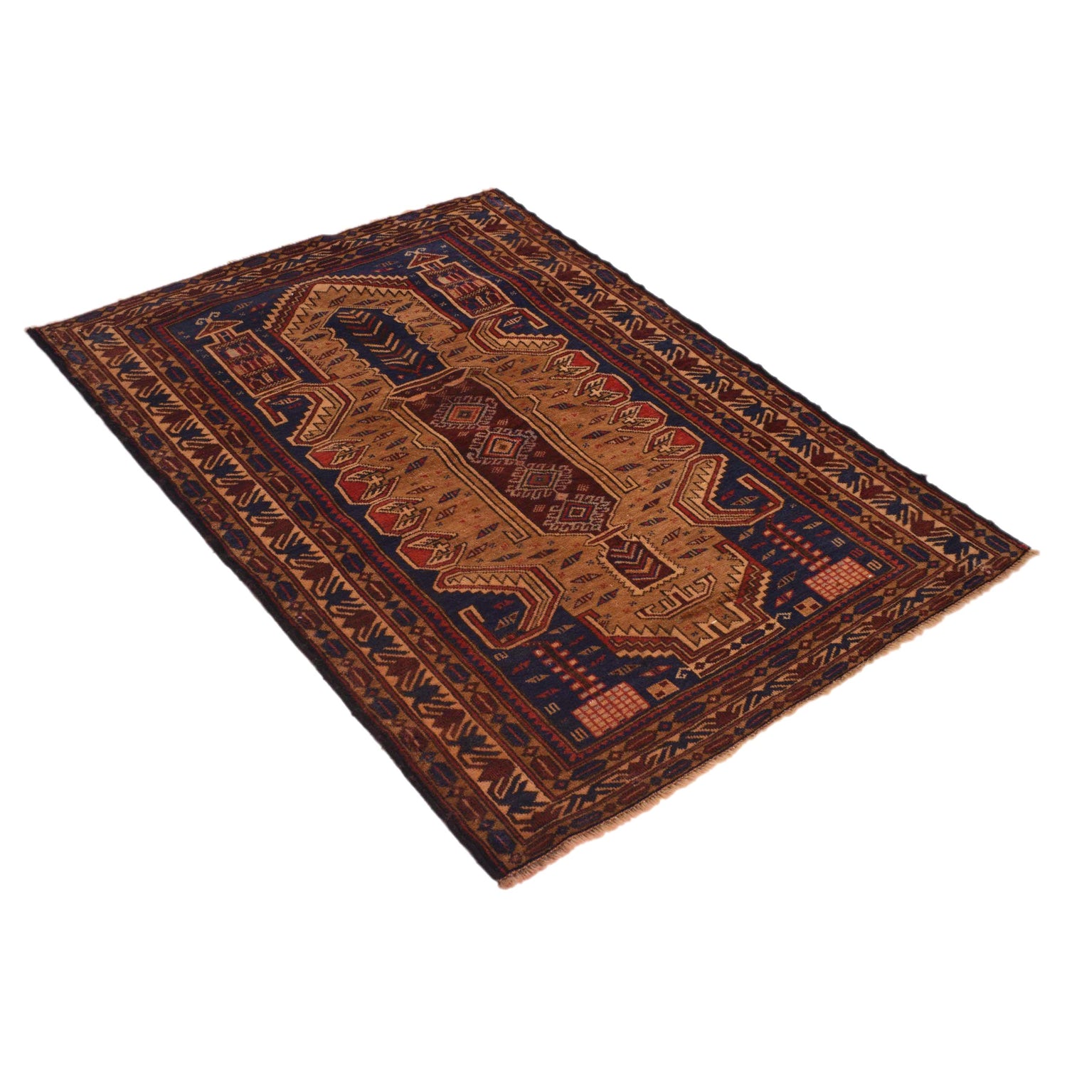 Handmade Baluchi Rug 2' 10" x 3' 10" (ft) - No. W34376