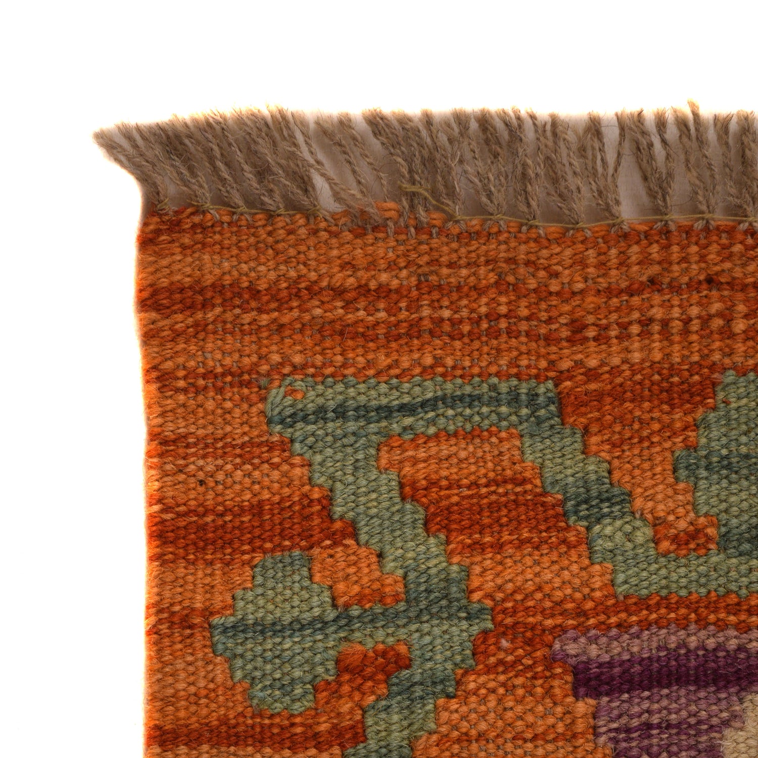 Handmade Vegetable Kilim 4' 11 x 6' 6 (ft) - No. W34757