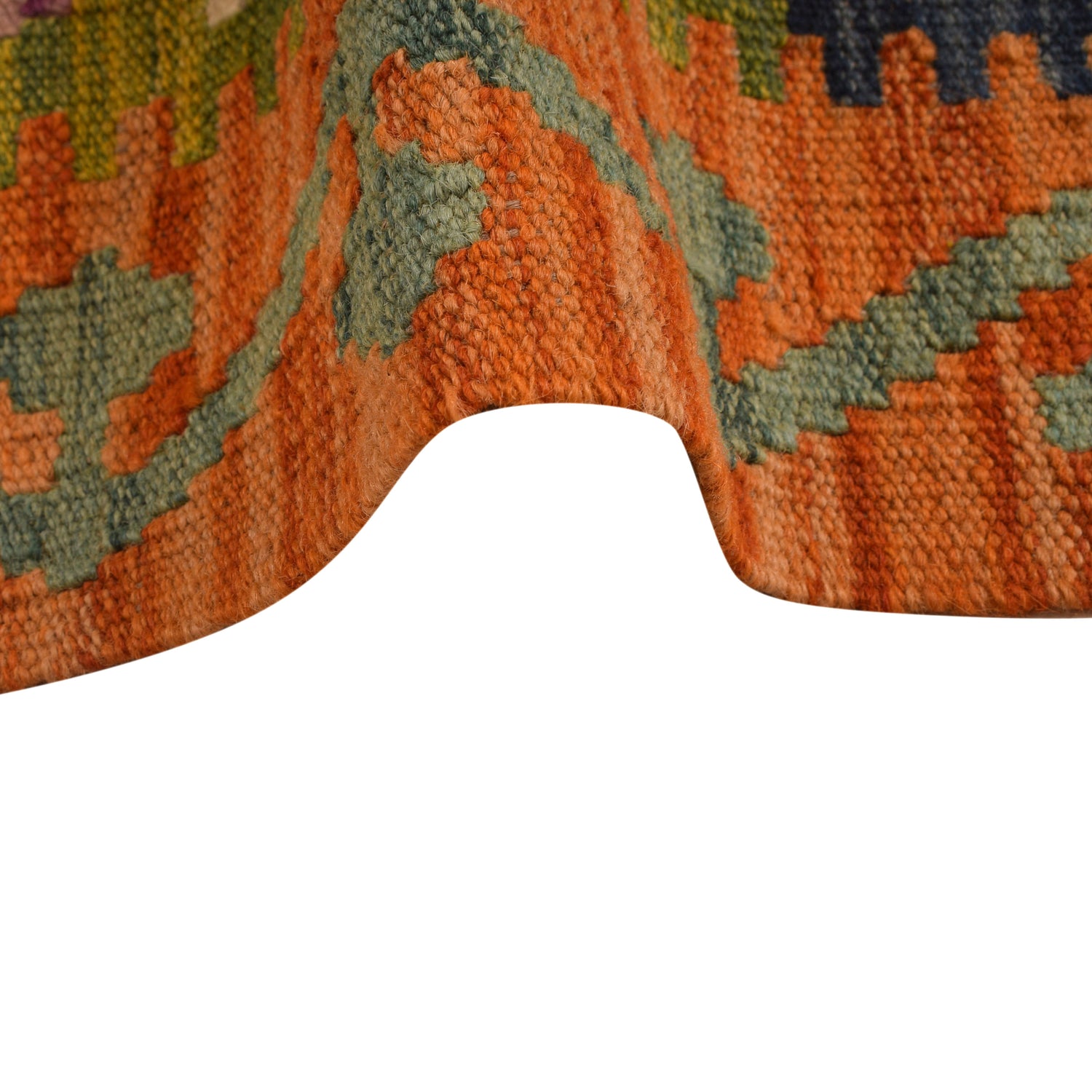 Handmade Vegetable Kilim 4' 11 x 6' 6 (ft) - No. W34757