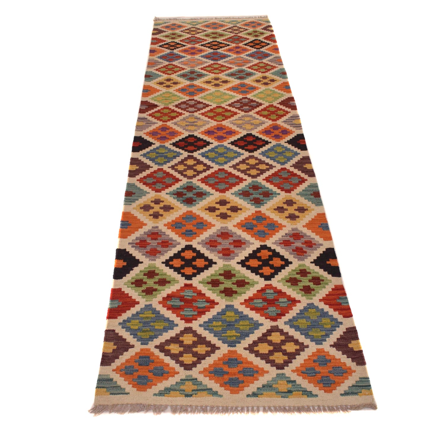 Vegetable Kilim Runner 2' 7" x 10' 3" (ft) - No. W34758
