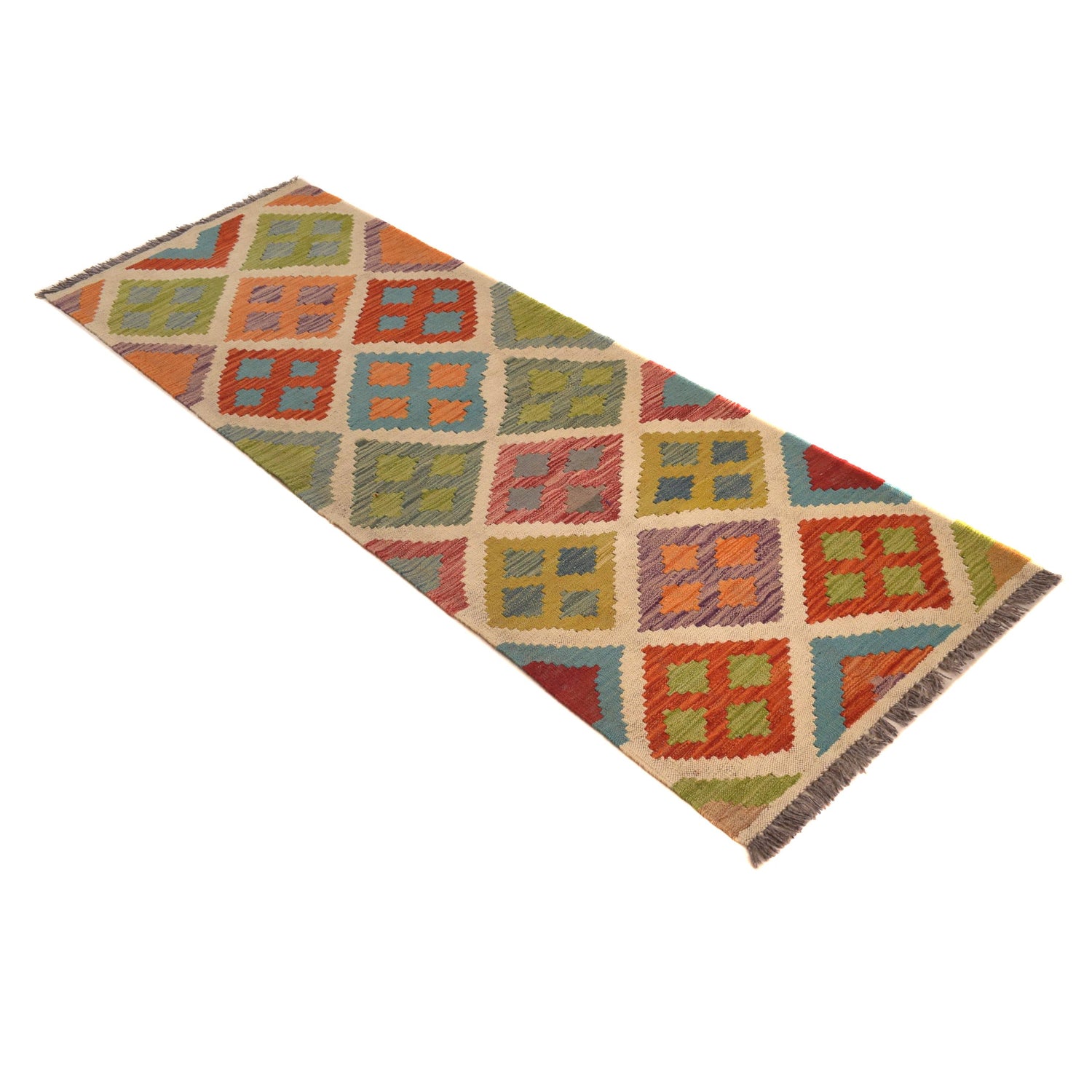 Vegetable Kilim Runner 2' 1" x 6' 5" (ft)- No. W34759