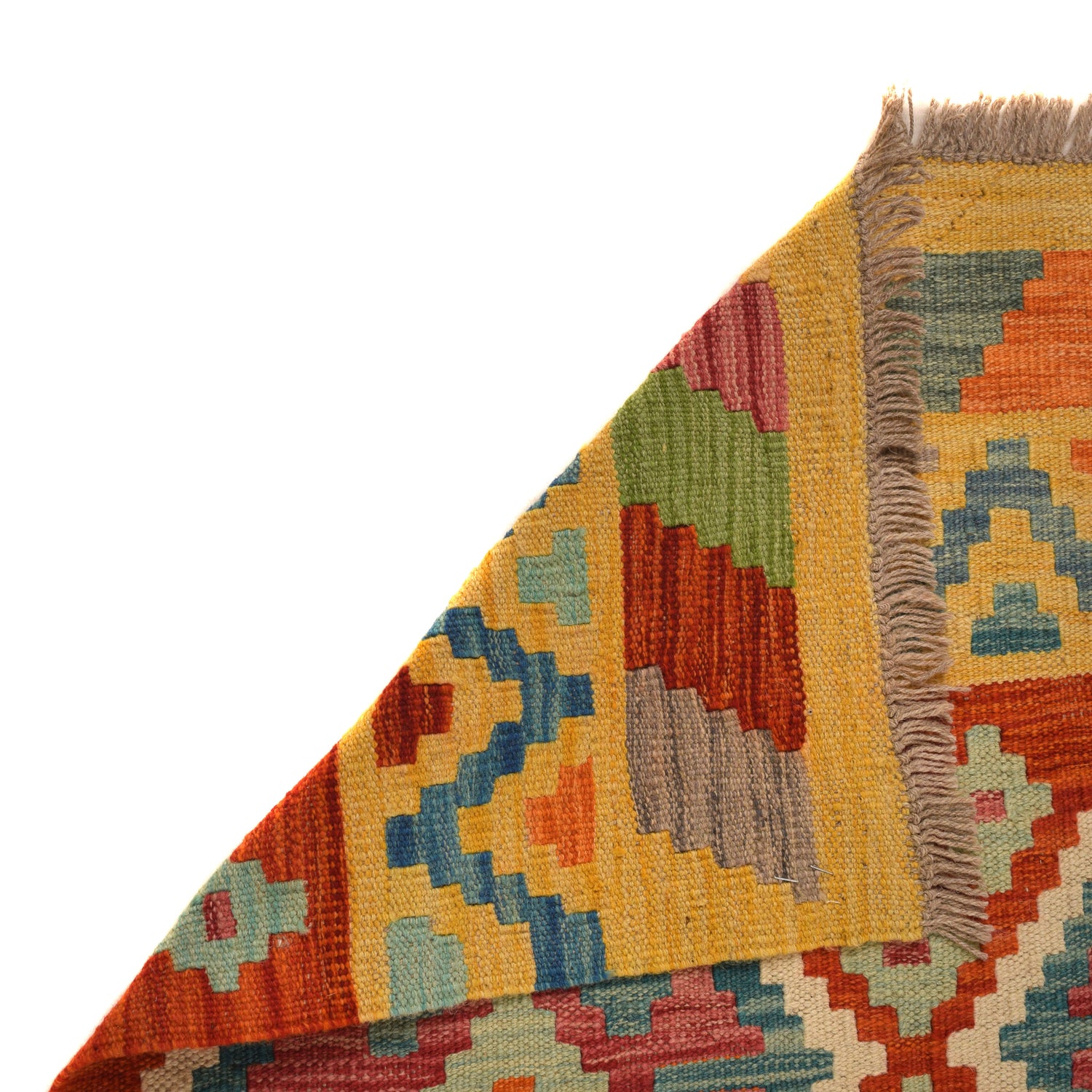 Vegetable Kelim Runner 2' 8" x 8' 1" (ft) - No. W34760