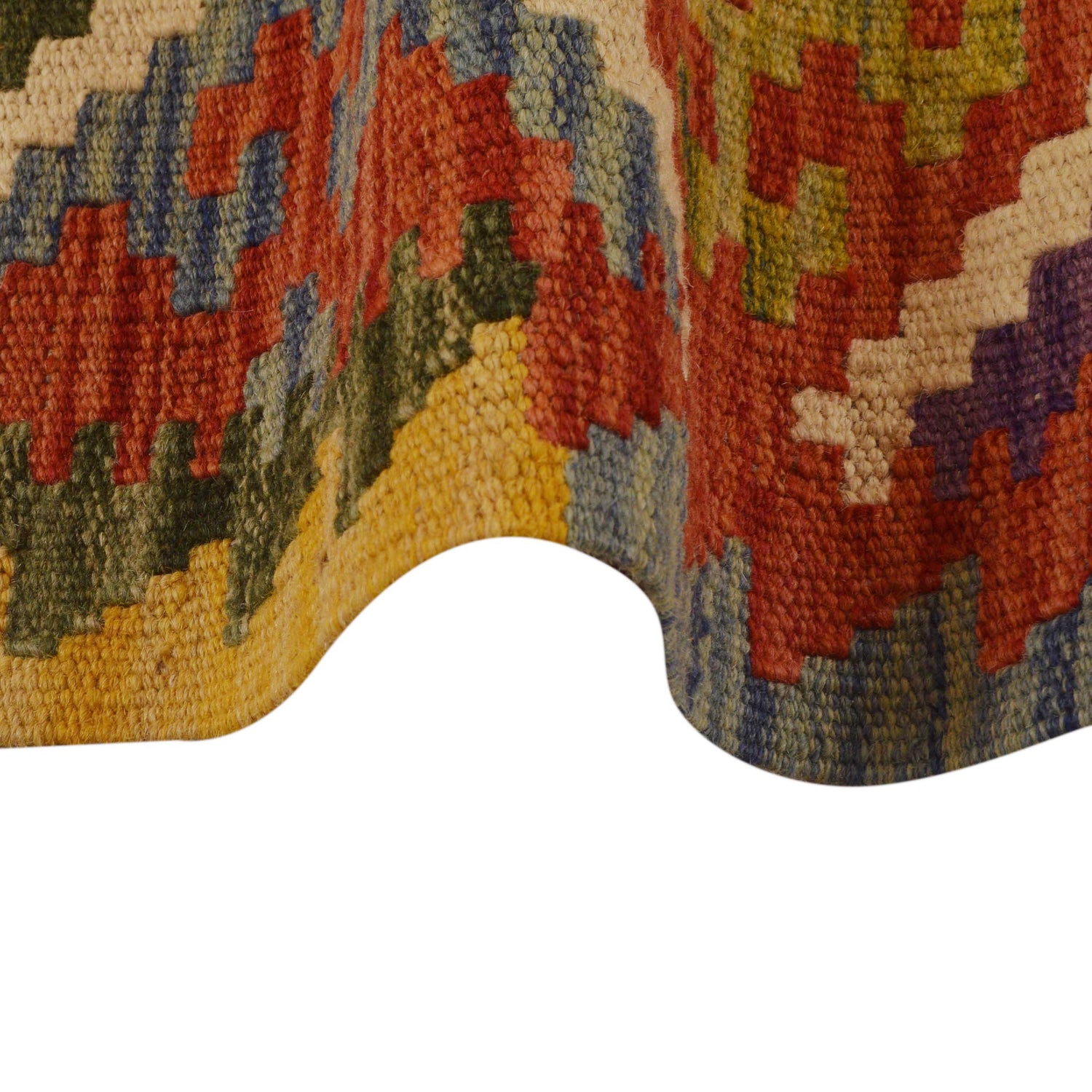 Vegetable Kelim Runner 2' 3" x 6' 4" (ft)- No. W34761