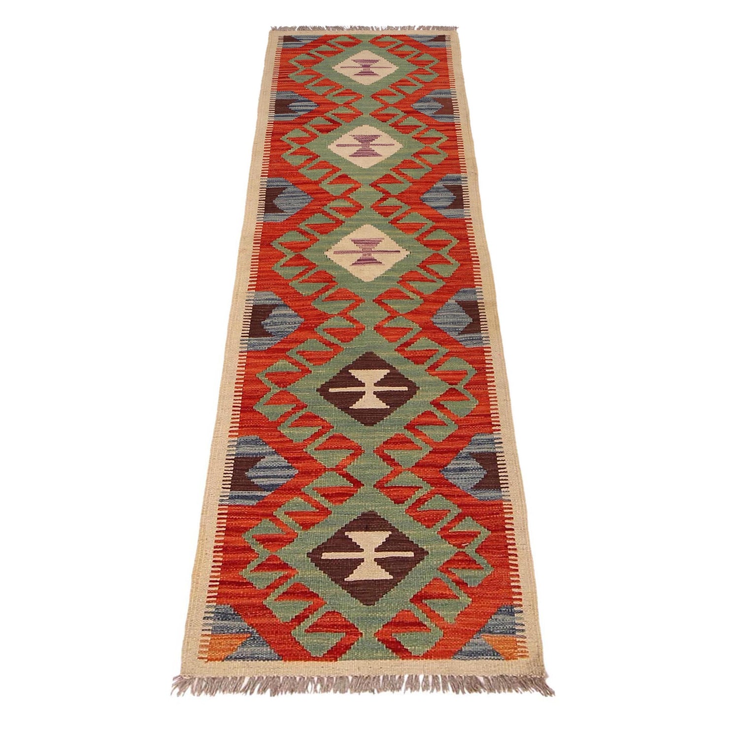 Vegetable Kilim Runner 1' 8" x 6' 3" (ft)- No. W34762