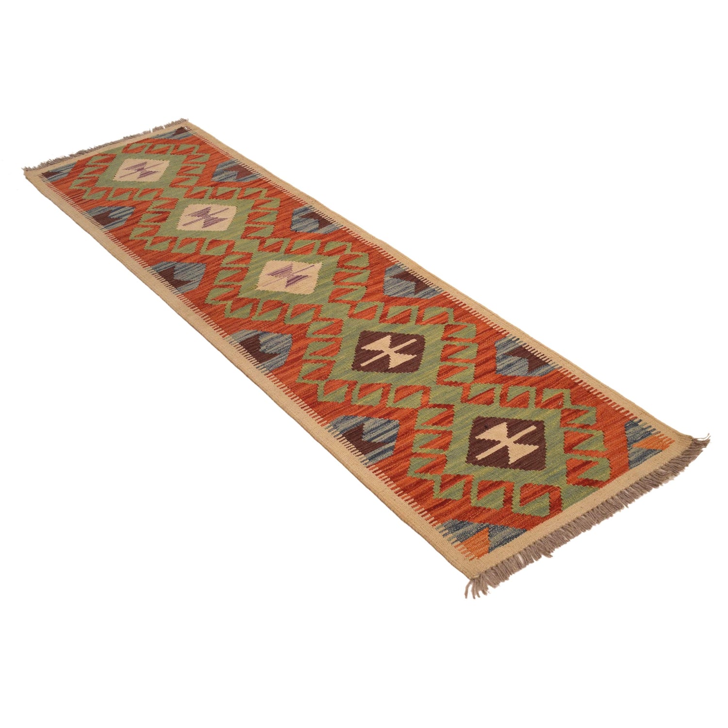 Vegetable Kilim Runner 1' 8" x 6' 3" (ft)- No. W34762