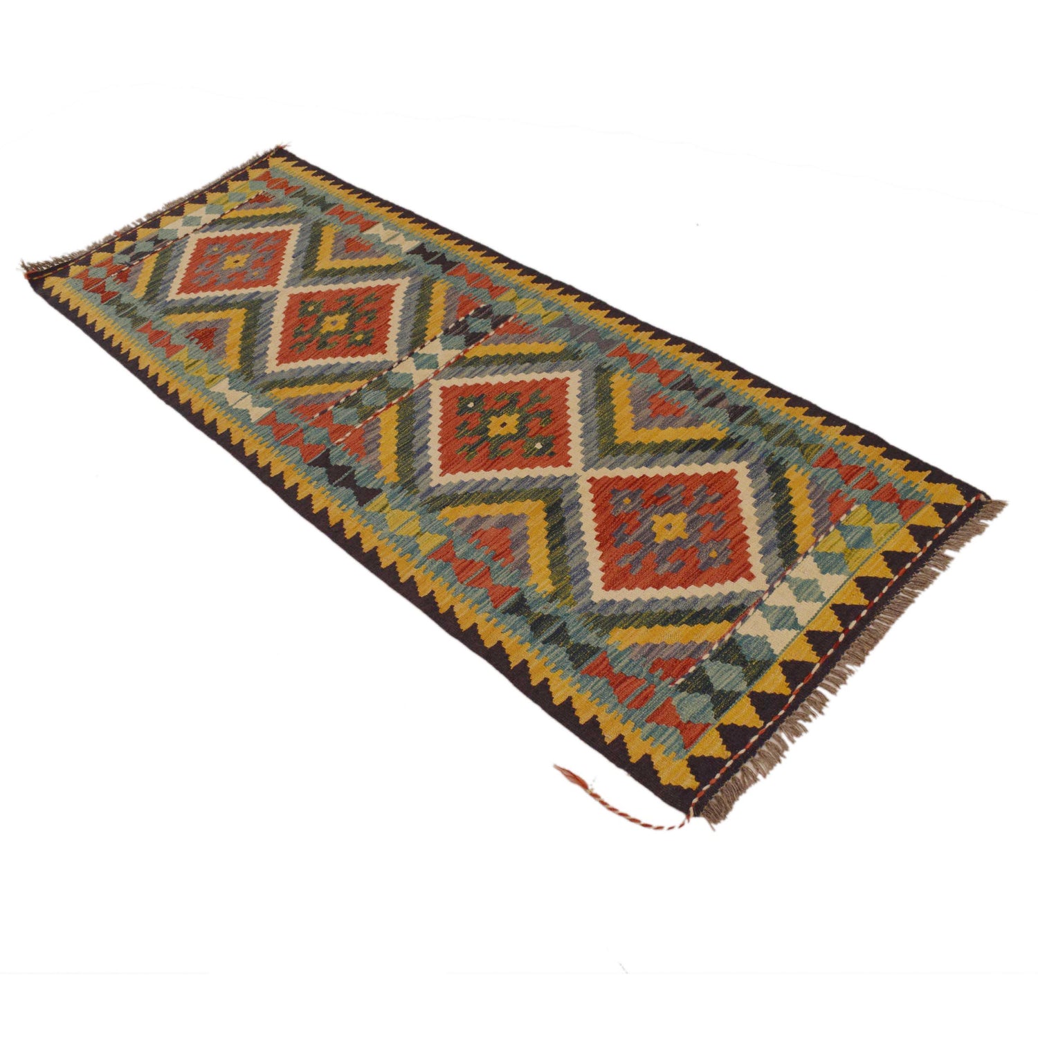 Vegetable Kilim Runner 2' 5" x 6' 7" (ft)- No. W34764