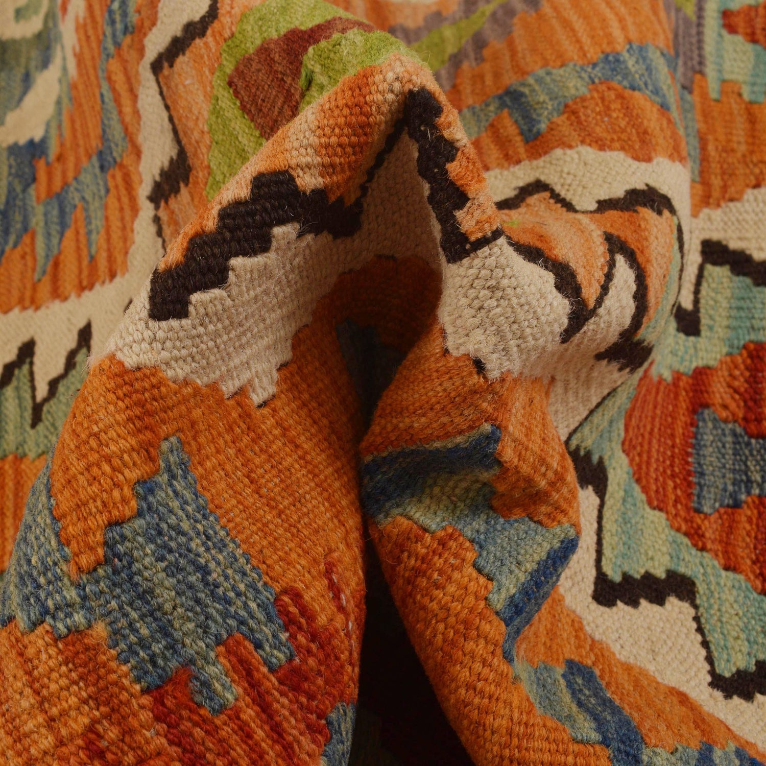 Handmade Vegetable Kilim 2' 8" x 4' 2" (ft) - No. W34766