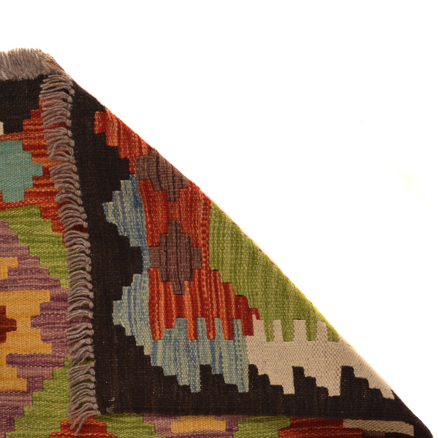 Vegetable Kelim Runner 2' 7" x 8' 1" (ft) - No. W34774