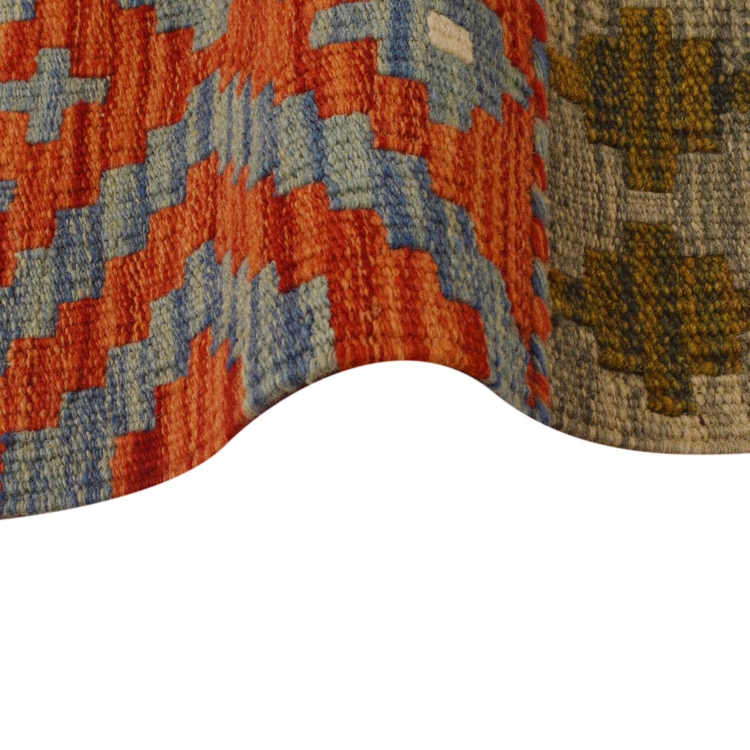 Vegetable Kelim Runner 2' 4" x 6' 5" (ft)- No. W34774