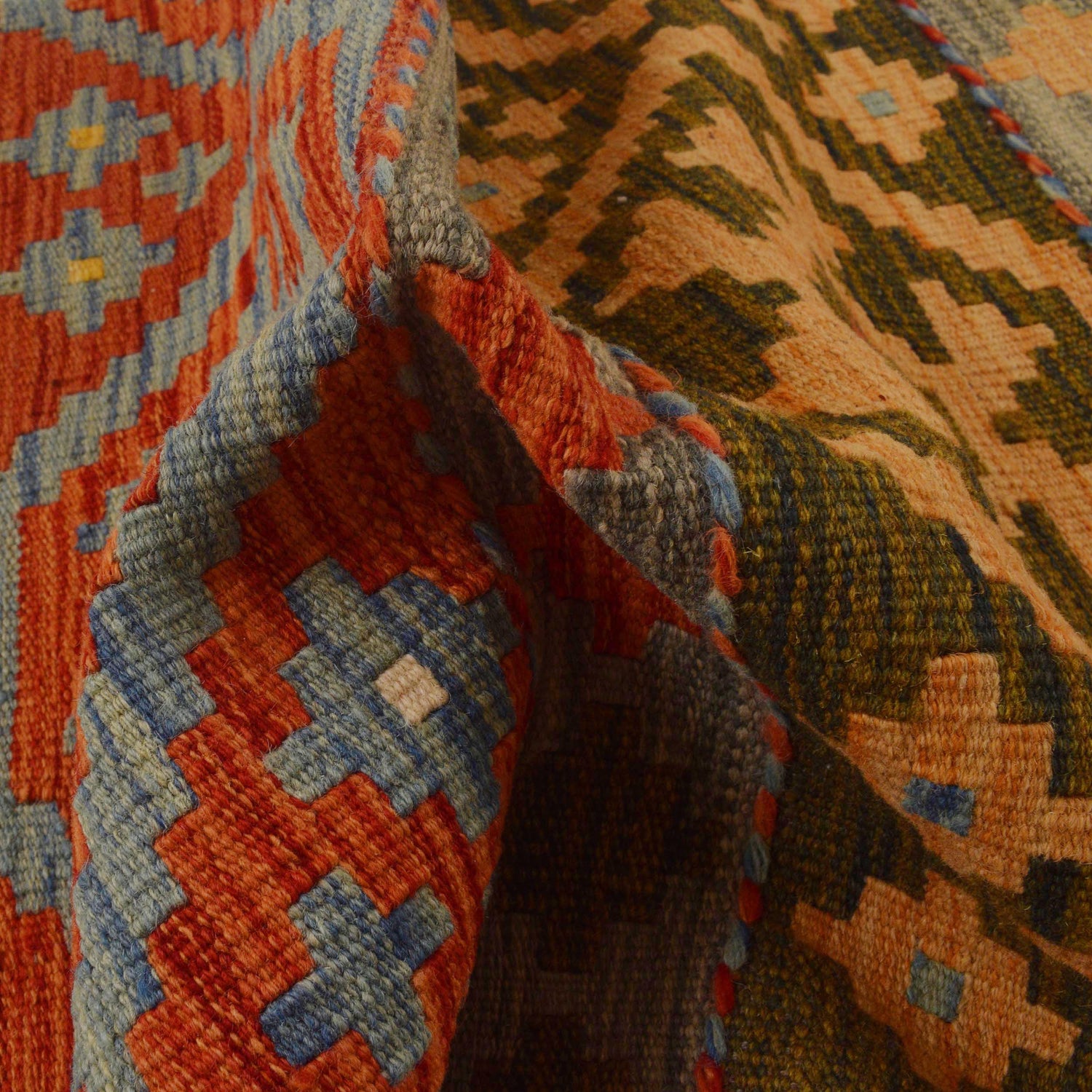 Vegetable Kelim Runner 2' 4" x 6' 5" (ft)- No. W34774