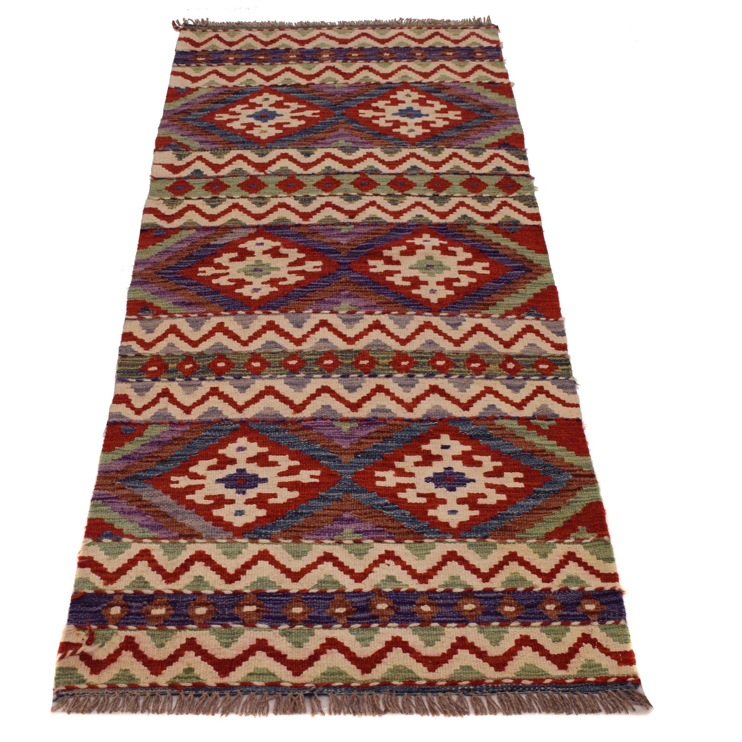 Vegetable Kilim Runner 2' 3" x 6' 1" (ft)- No. W34775