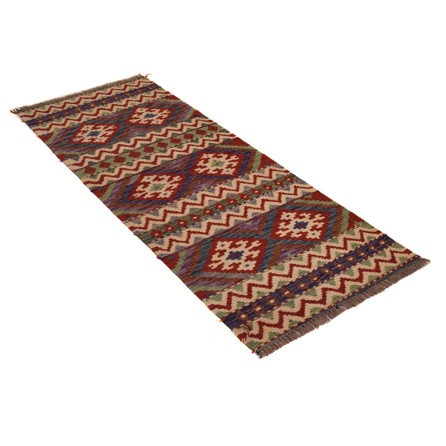 Vegetable Kilim Runner 2' 3" x 6' 1" (ft)- No. W34775