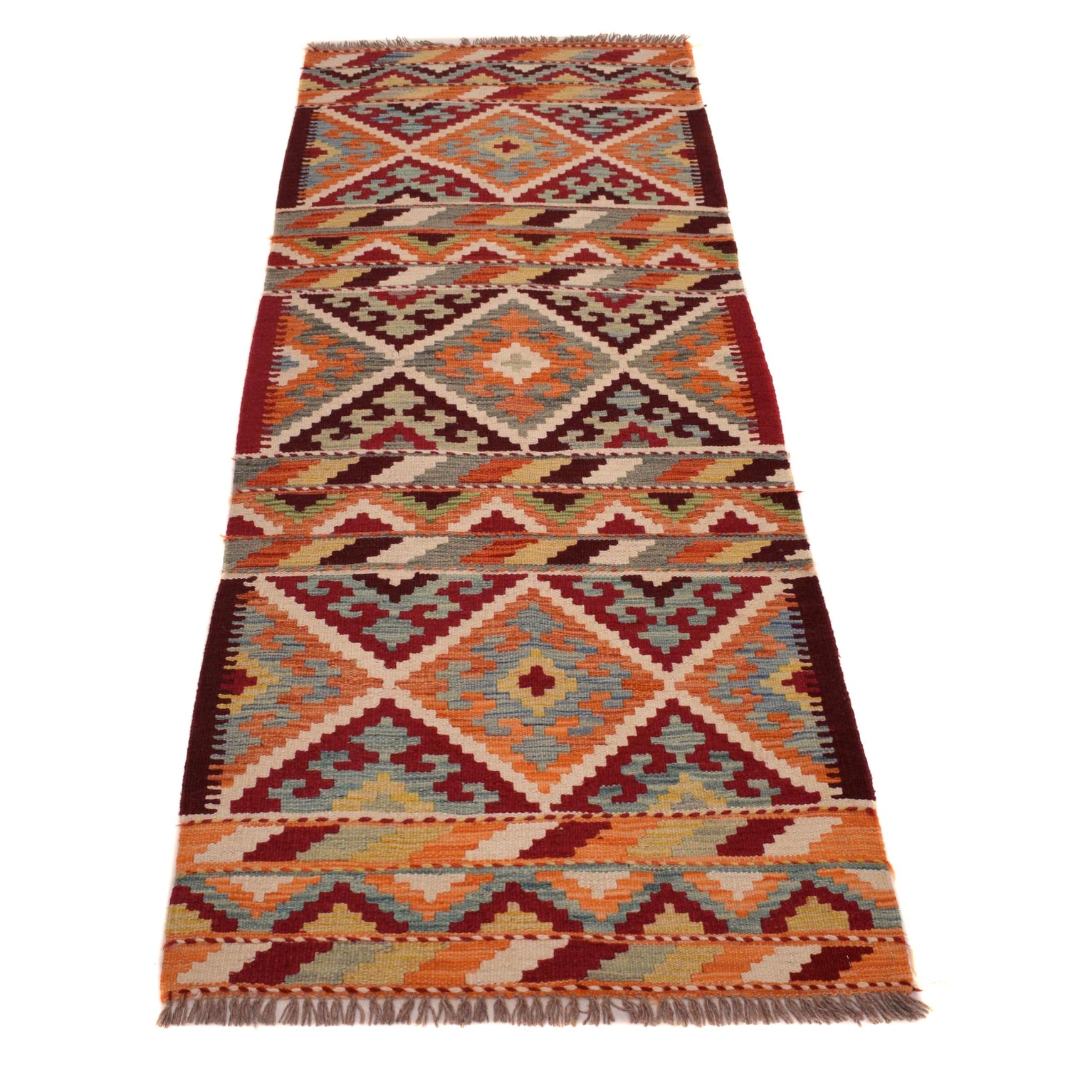 Vegetable Kilim Runner 2' 5" x 6' 7" (ft)- No. W34776