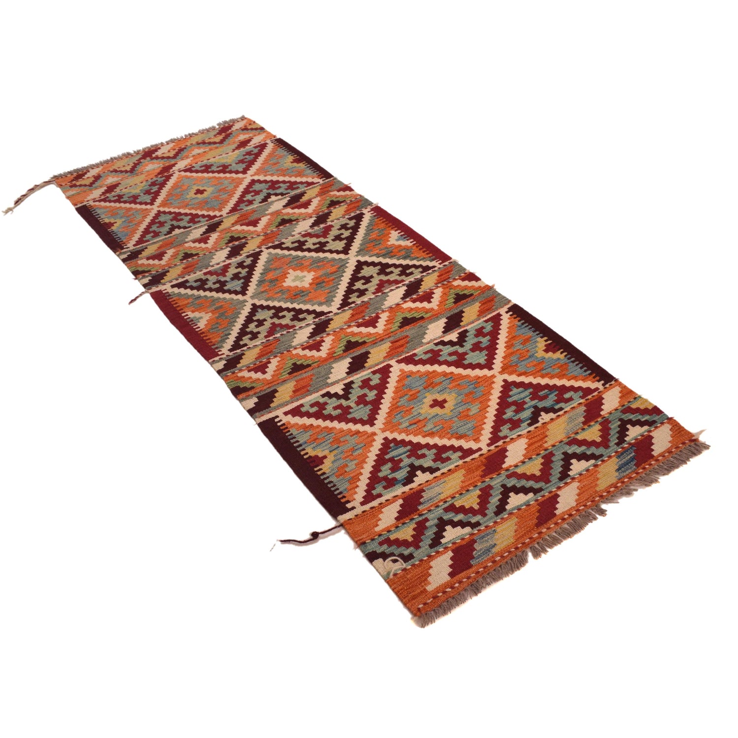 Vegetable Kilim Runner 2' 5" x 6' 7" (ft)- No. W34776