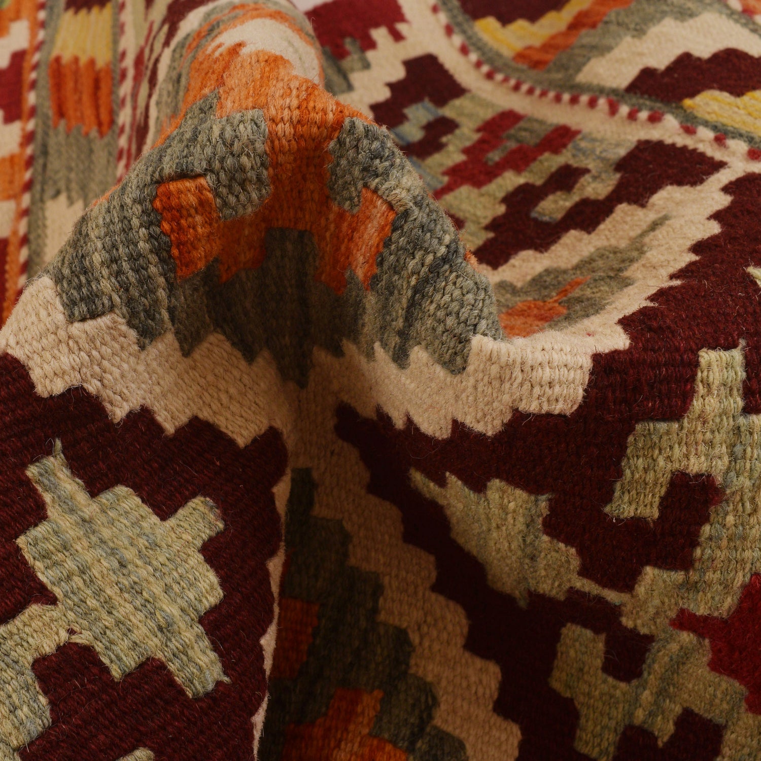 Vegetable Kilim Runner 2' 5" x 6' 7" (ft)- No. W34776