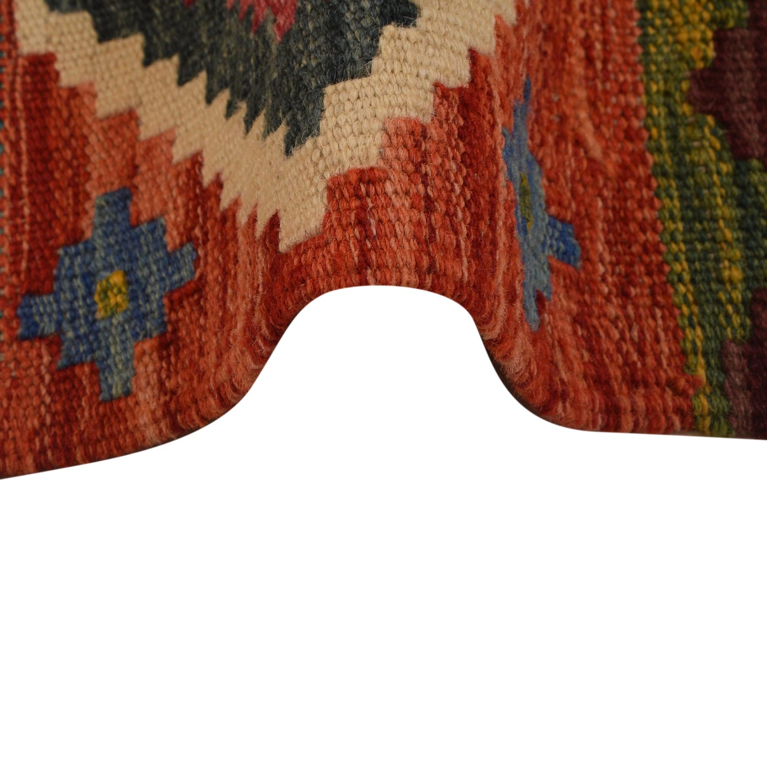 Handmade Vegetable Kilim 3' 2"  x 4' 7" (ft) - No. W34780