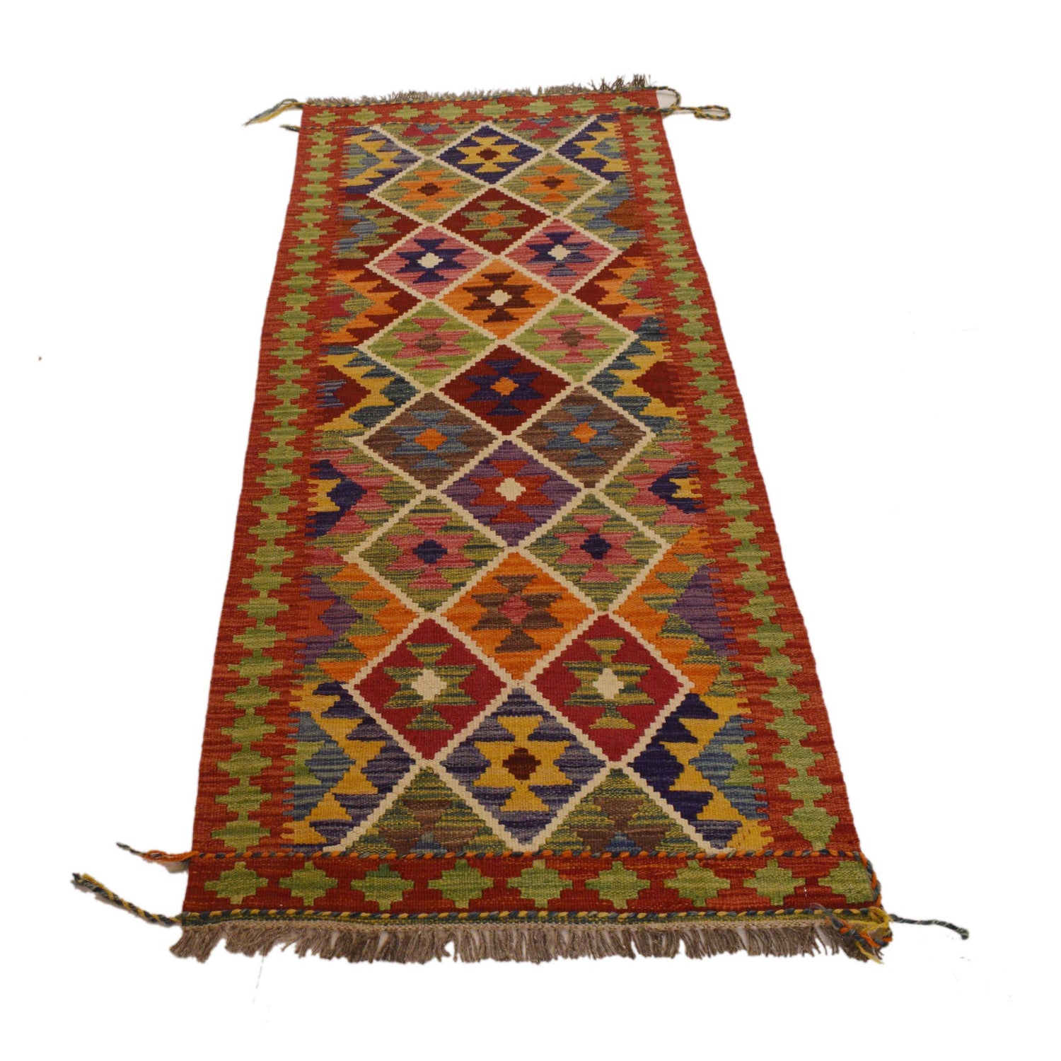 Vegetable Kilim Runner 2' 4" x 6' 3" (ft)- No. W34785