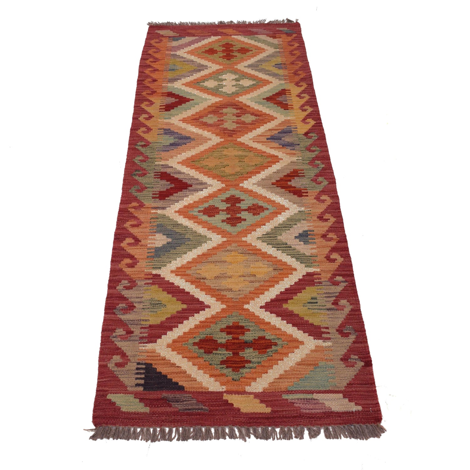 Vegetable Kilim Runner 2' 0" x 5' 0" (ft)- No. W34787