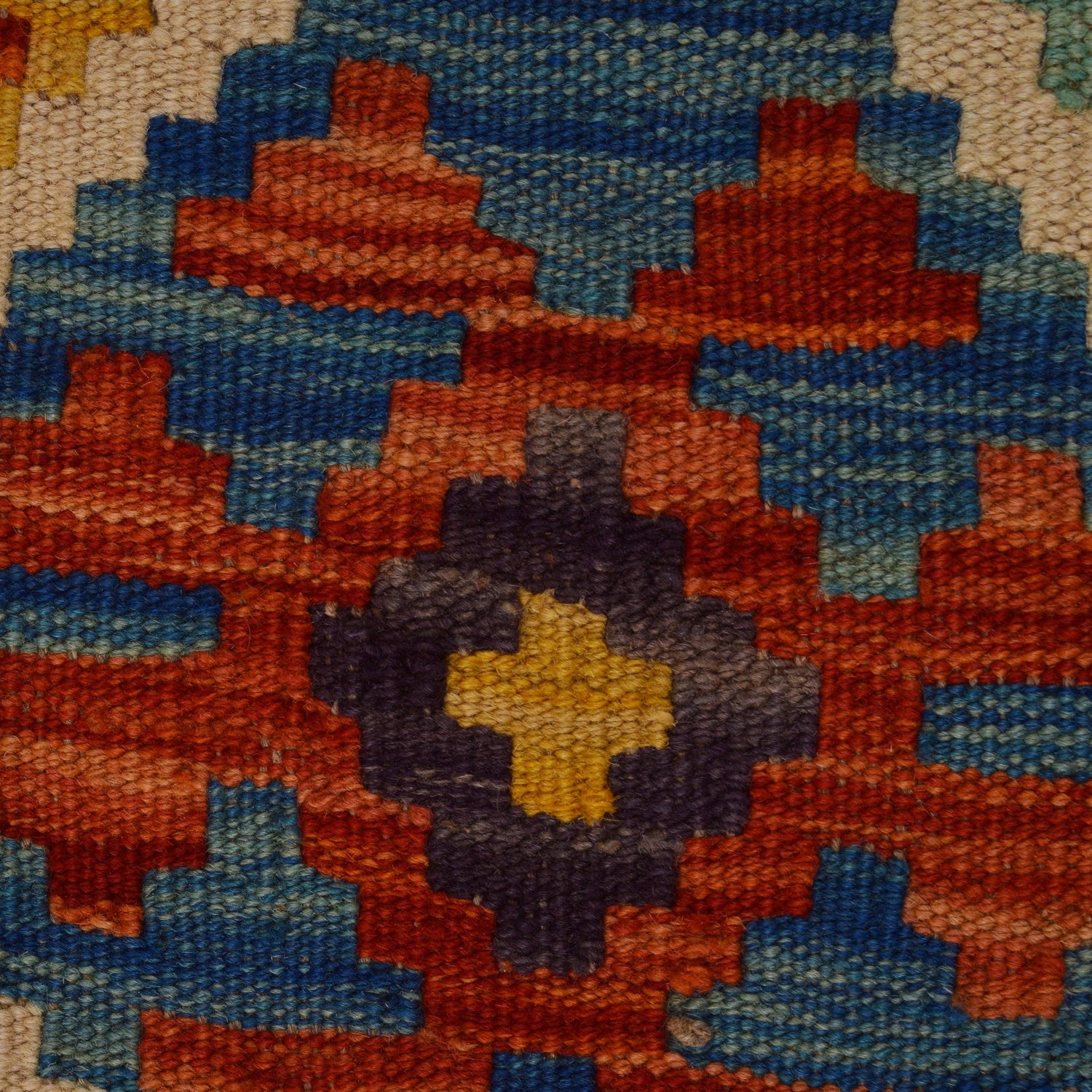 Handmade Vegetable Kilim 5' 1 x 6' 1 (ft) - No. W34789