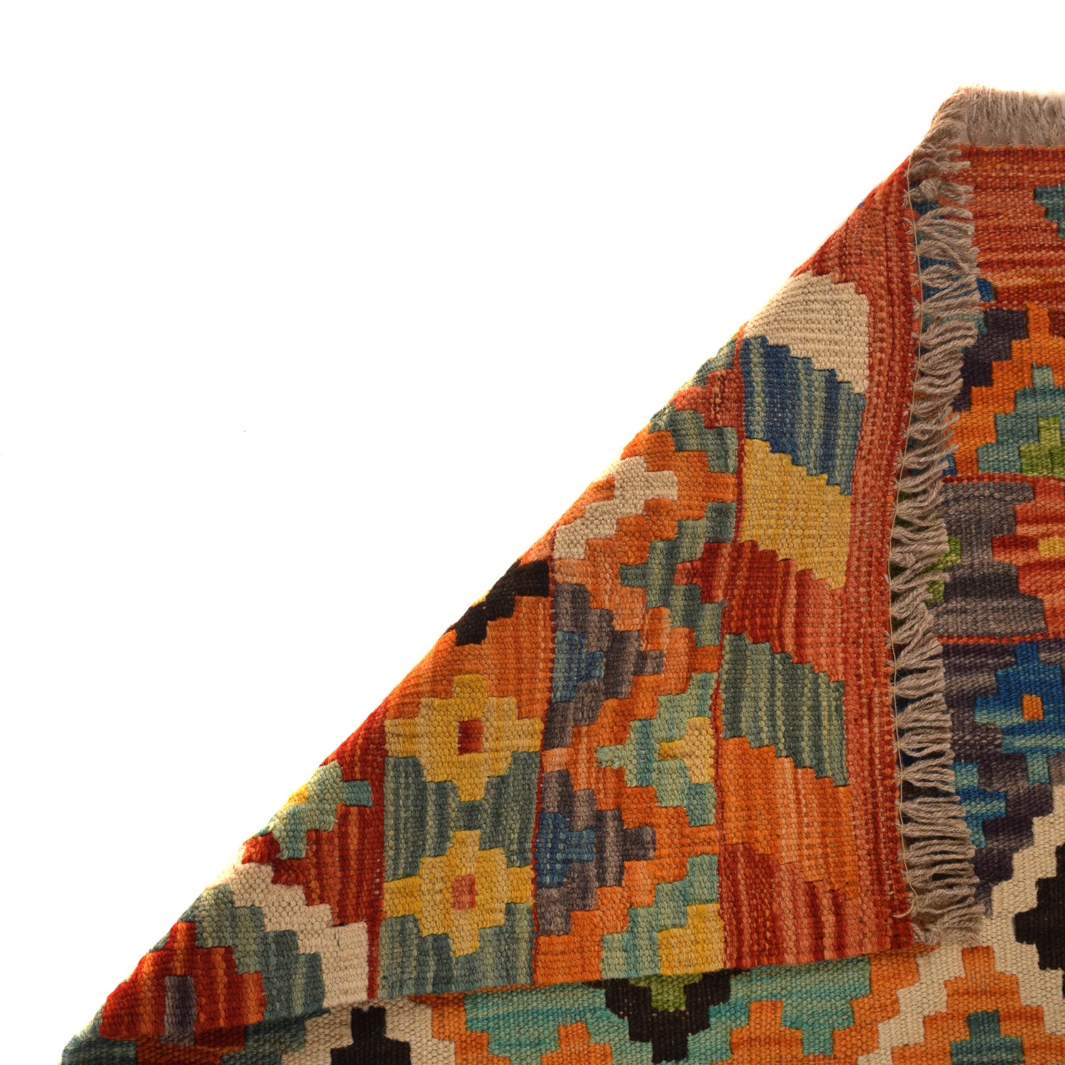 Handmade Vegetable Kilim 5' 1 x 6' 1 (ft) - No. W34789