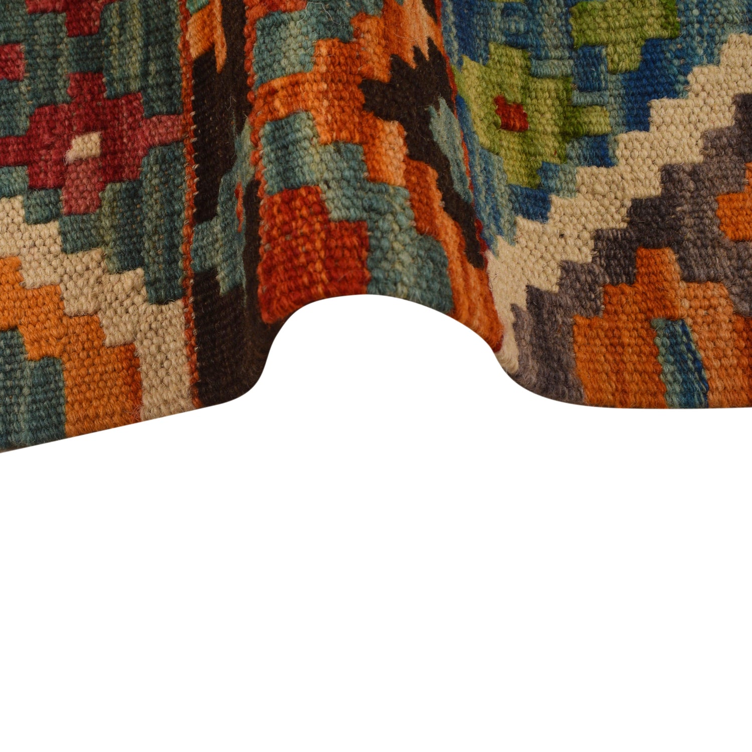 Handmade Vegetable Kilim 5' 1 x 6' 1 (ft) - No. W34789