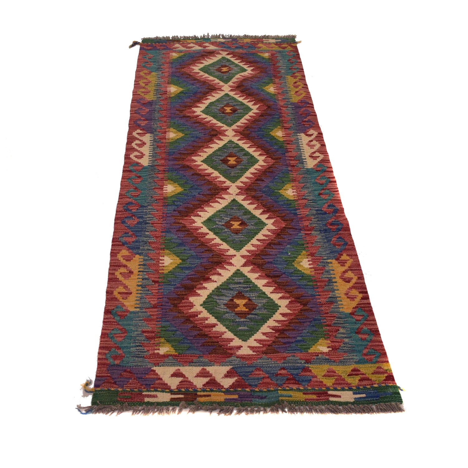 Vegetable Kilim Runner 2' 5" x 6' 3" (ft)- No. W34797