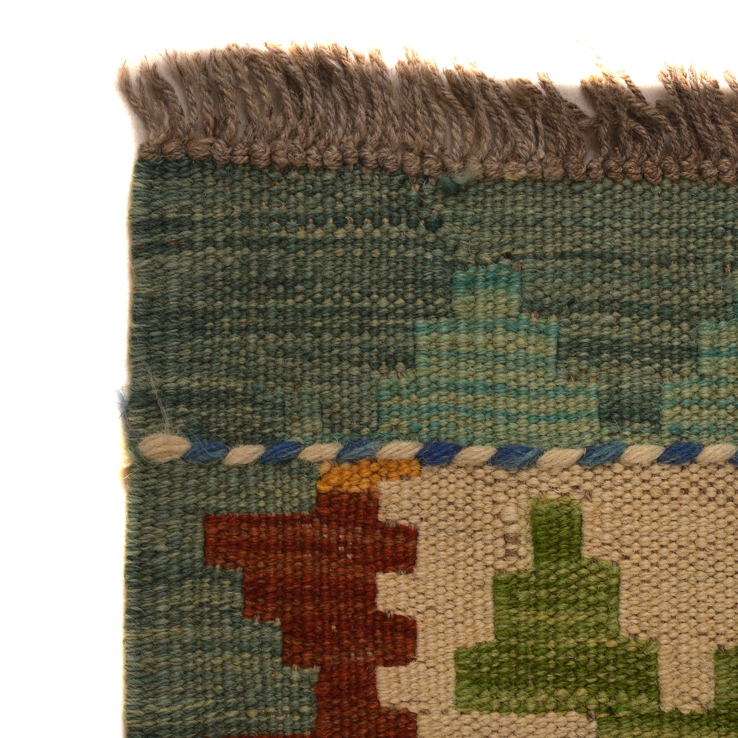 Vegetable Kelim Runner 2' 7" x 8' 2" (ft) - No. W34798