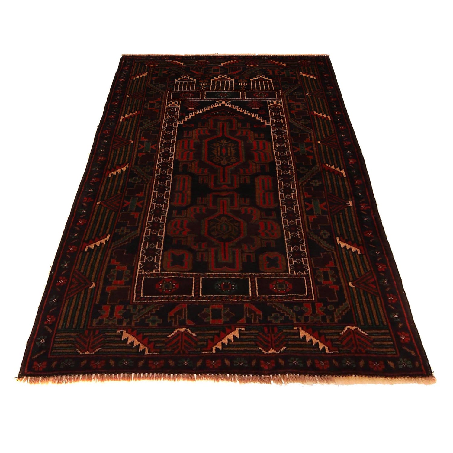 Handmade Prayer Rug 2' 10" x 4' 9" (ft) - No. W35802