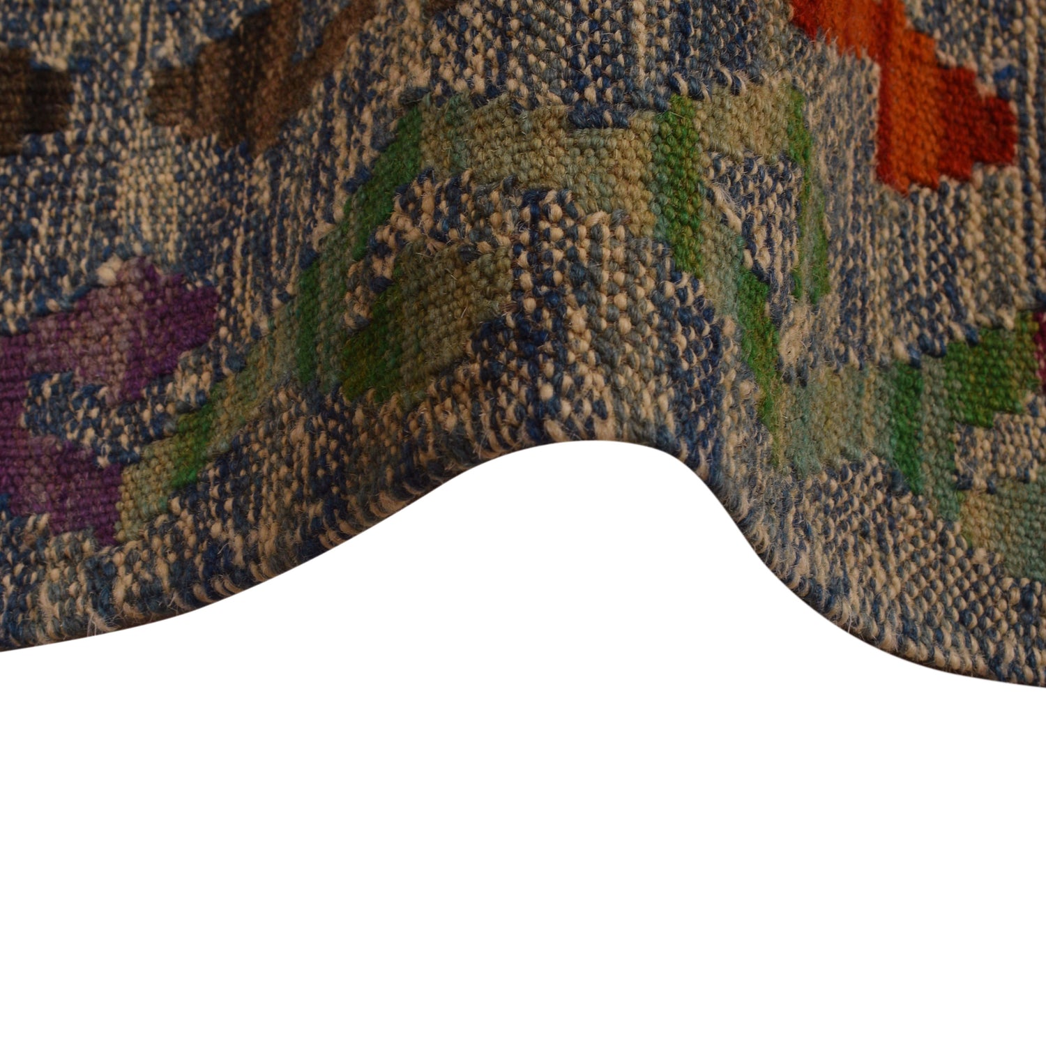 Handmade Vegetable Kelim 8' 2 x 11' 4 (ft) - No. W34807